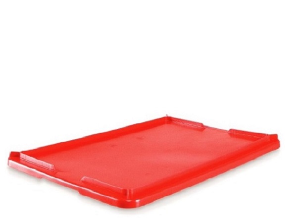 Muovilaatikon kansi 600×400 mm, punaine - Storit