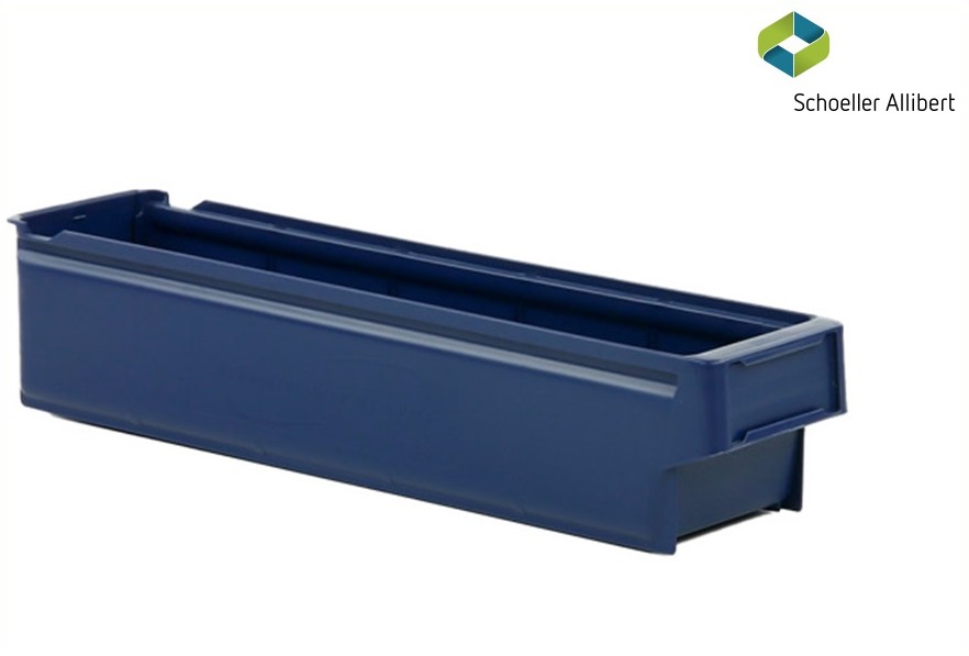 Shelf bin 500x115x100 mm, blue - Storit