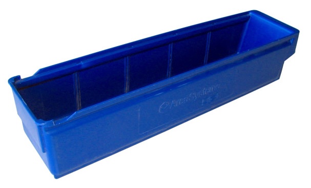 Shelf bin 500x115x100 mm, blue - Storit