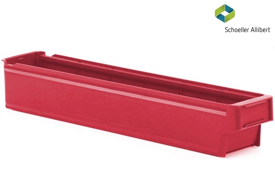 Hyllylaatikko 600x115x100 mm, punainen - Storit