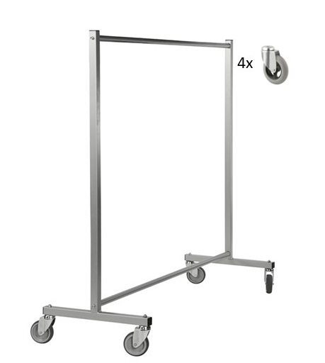 Clothes rack with wheels 1700x600x1690 mm - Storit