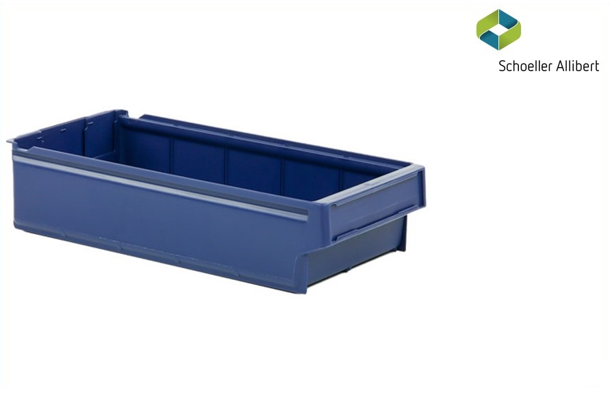 Shelf bin 400x230x100 mm, blue - Storit