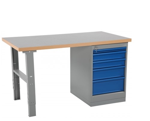 Työpöytä ESW 1600x800x903 mm, vinyylipäällys - Storit
