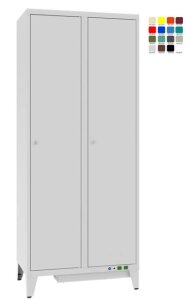 Riidekapp Storit 2×400 mm, vent, küte, RAL7035/7035 - Storit