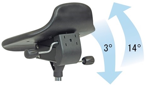Saddle chair Dalton-Trumpet 630-890 mm - Storit