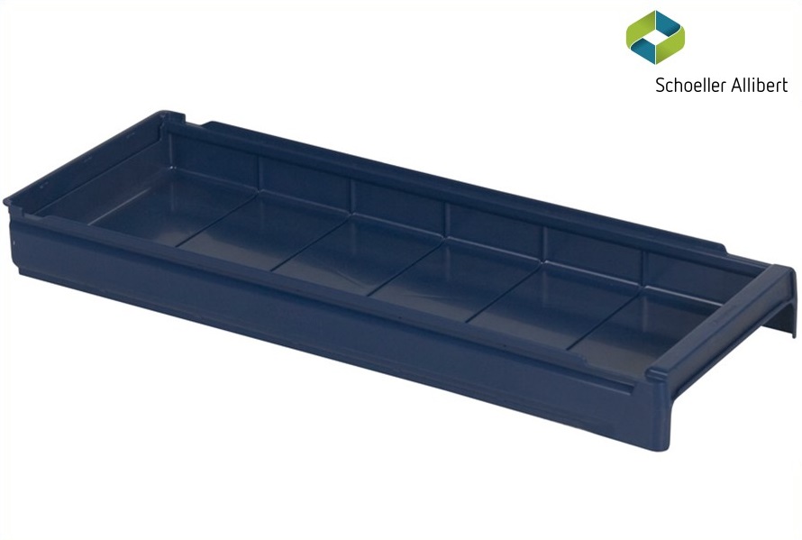 Shelf bin 600x230x62 mm, blue - Storit