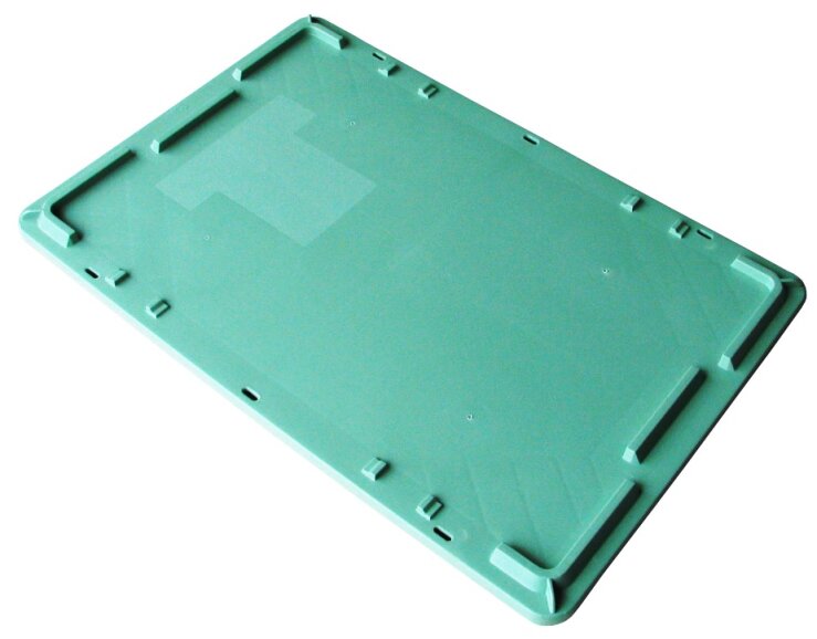 Transport box Tellus lid 600x400x27 mm, green - Storit