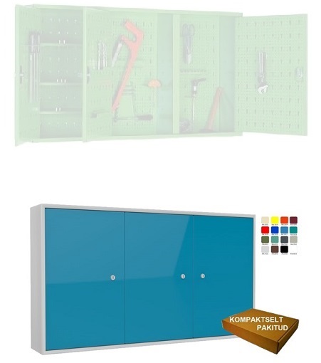 Шкаф для инструментов на стену Storit Szw121 600x1200x200 мм, RAL7035/5012 - Storit