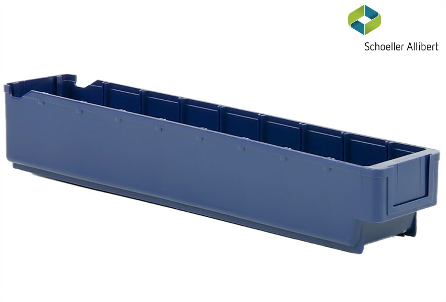 Shelf bin 500x94x82 mm, blue - Storit