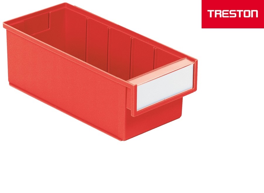 Shelf bin 300x132x100 mm, 3015 red - Storit