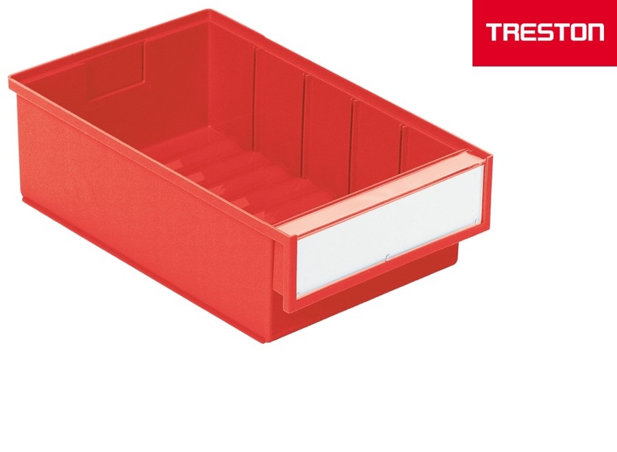 Shelf bin 300x186x82 mm, 3020 red - Storit