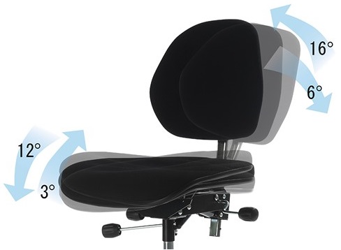 Рабочий стул Classic-High 680-940 мм, подставка для ног - Storit