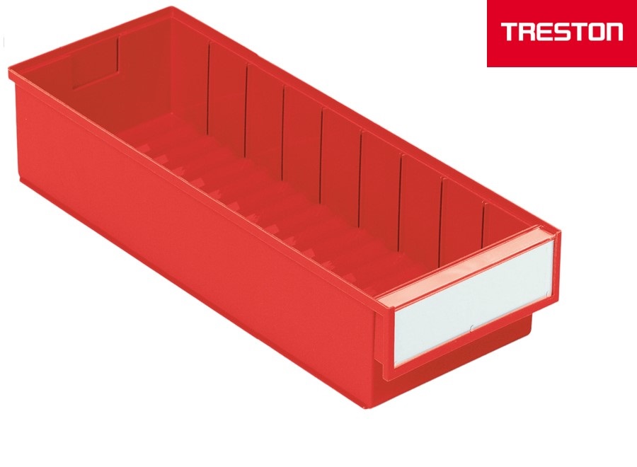 Shelf bin 500x186x82 mm, 5020 red - Storit