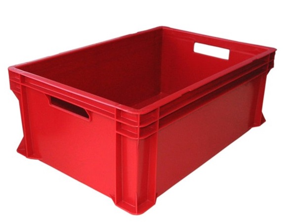 Пластиковый ящик Euro 600x400x230 мм, красный - Storit