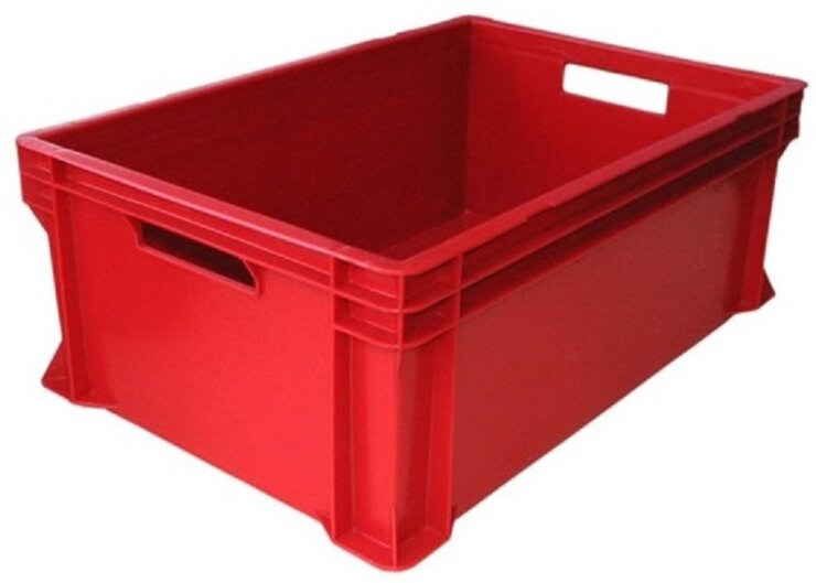 Muovilaatikko Euro 600x400x230 mm, punainen - Storit
