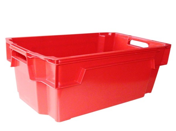 Пластиковый ящик 600x400x300 мм, красный - Storit