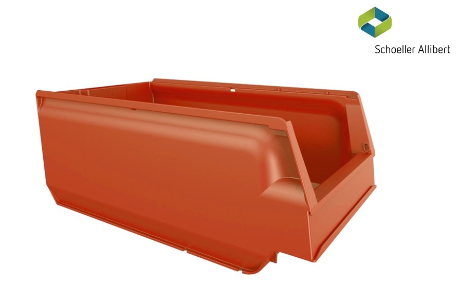 Storage bin 400x230x150 mm, red - Storit