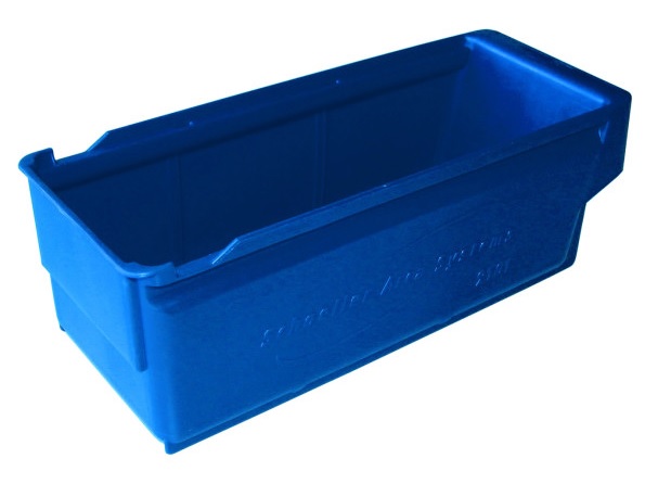 Shelf bin 300x115x100 mm, blue - Storit