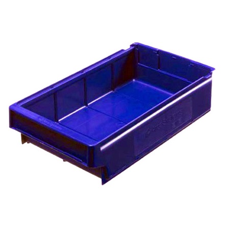 Warehouse box 400 x 230 x 100 mm, 7.1 L, blue - Storit