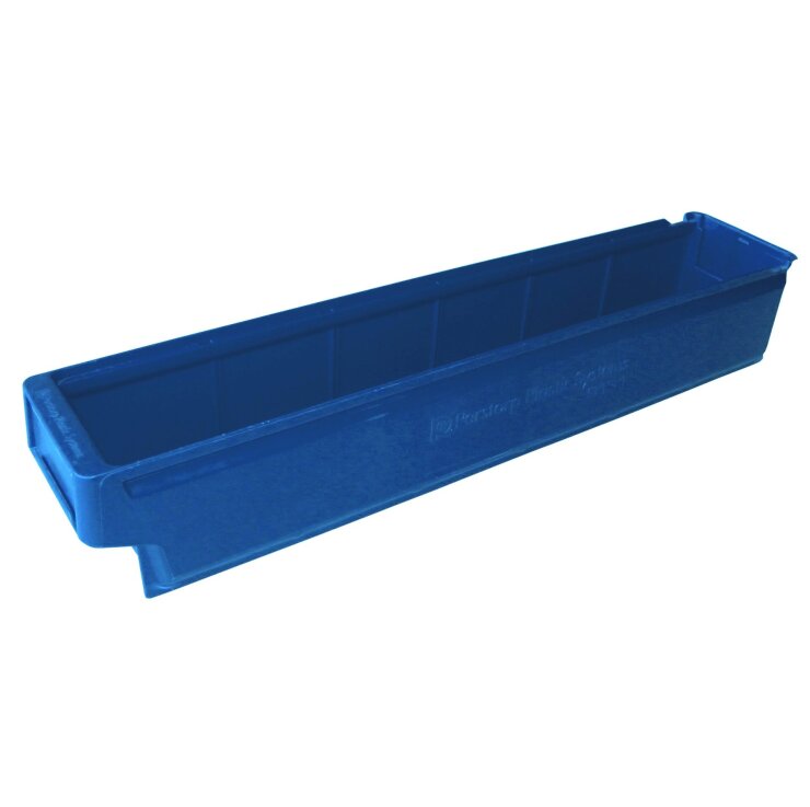 Warehouse box 600 x 115 x 100 mm, 5.2 L, blue - Storit