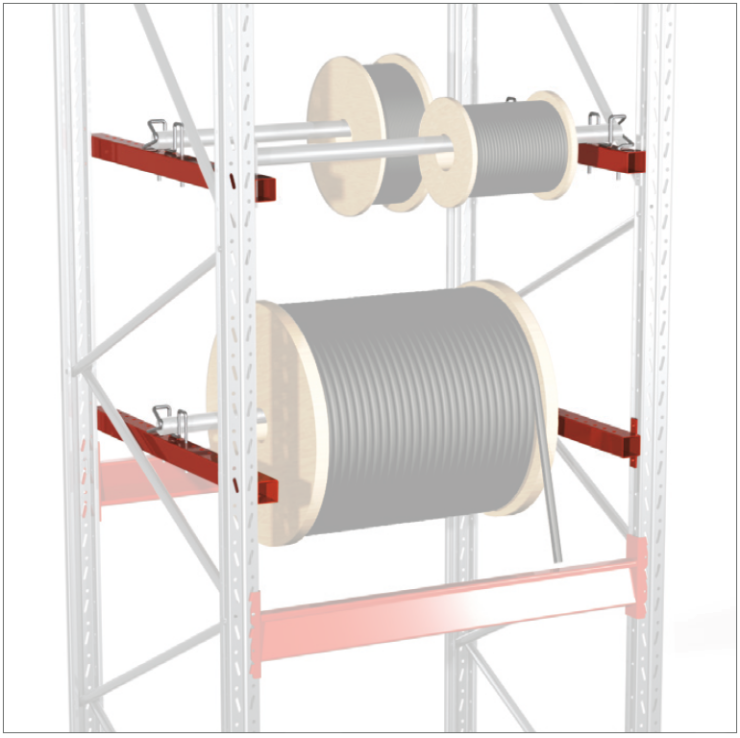 Cable reel carrier crossbeam 1100mm - Storit