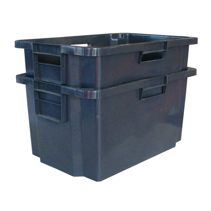 Пластиковый ящик 600x400x300 мм, темно-серый - Storit