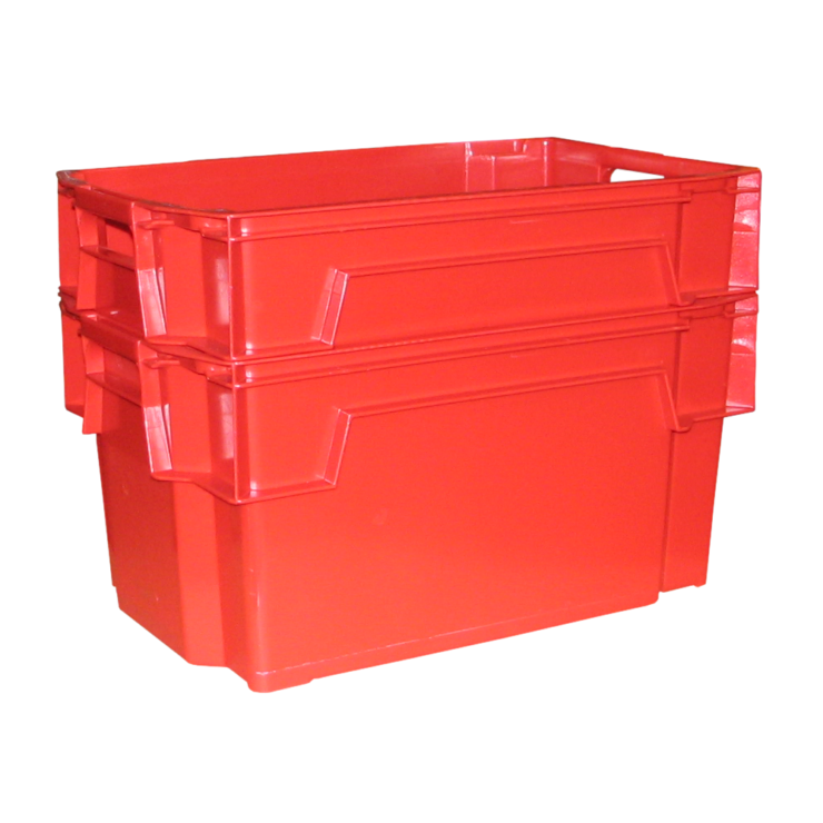 Muovilaatikko 600 x 400 x 300mm, punainen - Storit