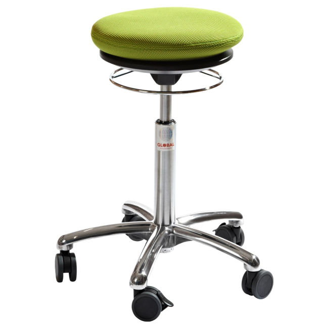Ergonominen, pyörällinen tuoli Pilates, 520-710mm - Storit