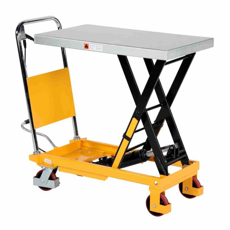 PL 300 LB scissor action platform trolley, hydraulic - Storit