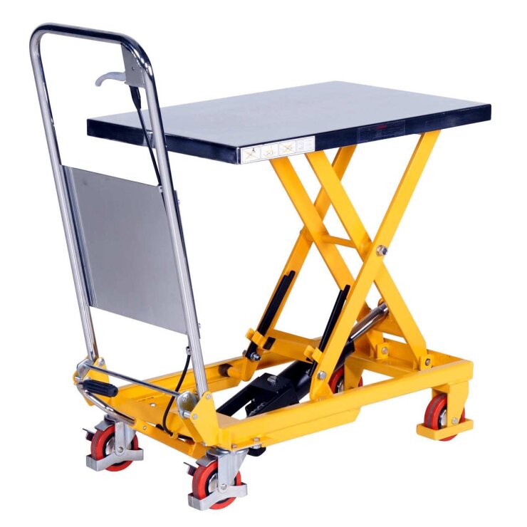 SP150 scissor action platform trolley, hydraulic - Storit