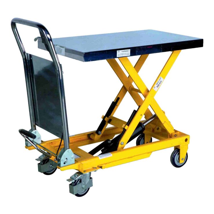 PL 500 LB scissor action platform trolley, hydraulic - Storit