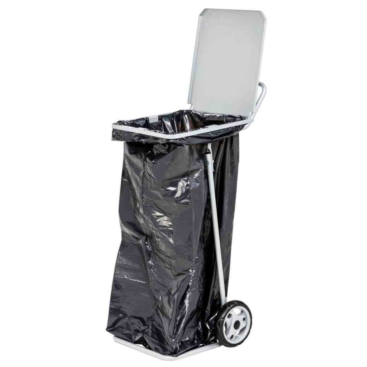 KM904 waste bag trolley with cover - Storit