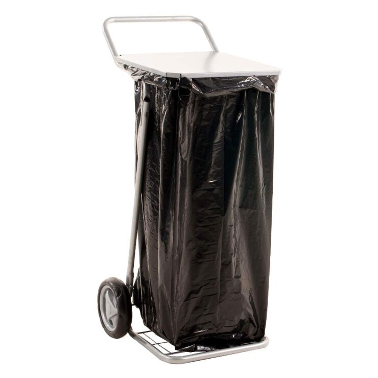 KM904 waste bag trolley with cover - Storit