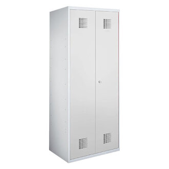 Двухдверный шкаф для одежды 2×300мм, RAL7035/7035 - Storit