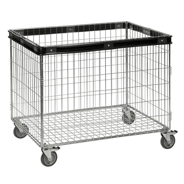 Container trolley 835x625x740mm with rubber impact protectors - Storit