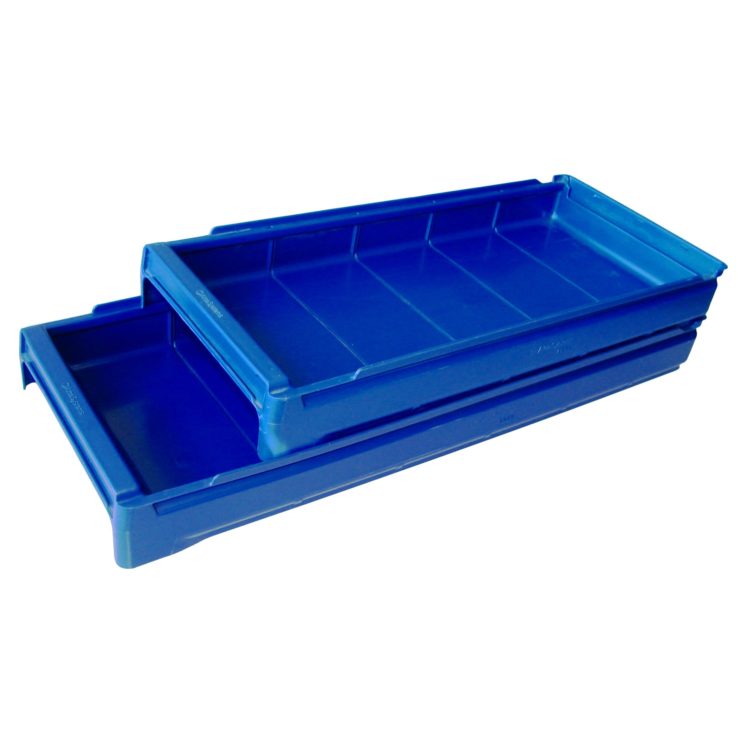 Shelf bin 500x230x62 mm, blue - Storit