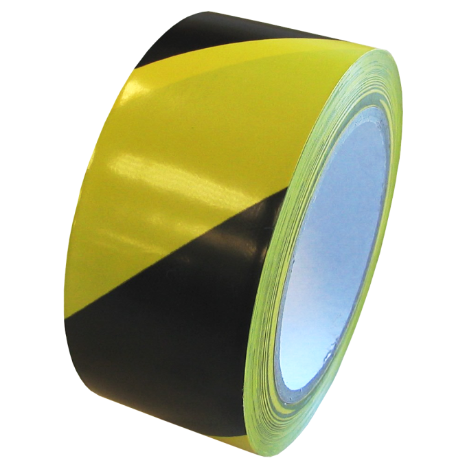 Сигнальная лента желтая/черная, 50 мм - Storit