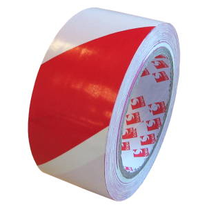 Сигнальная лента белая/красная, 50 мм - Storit