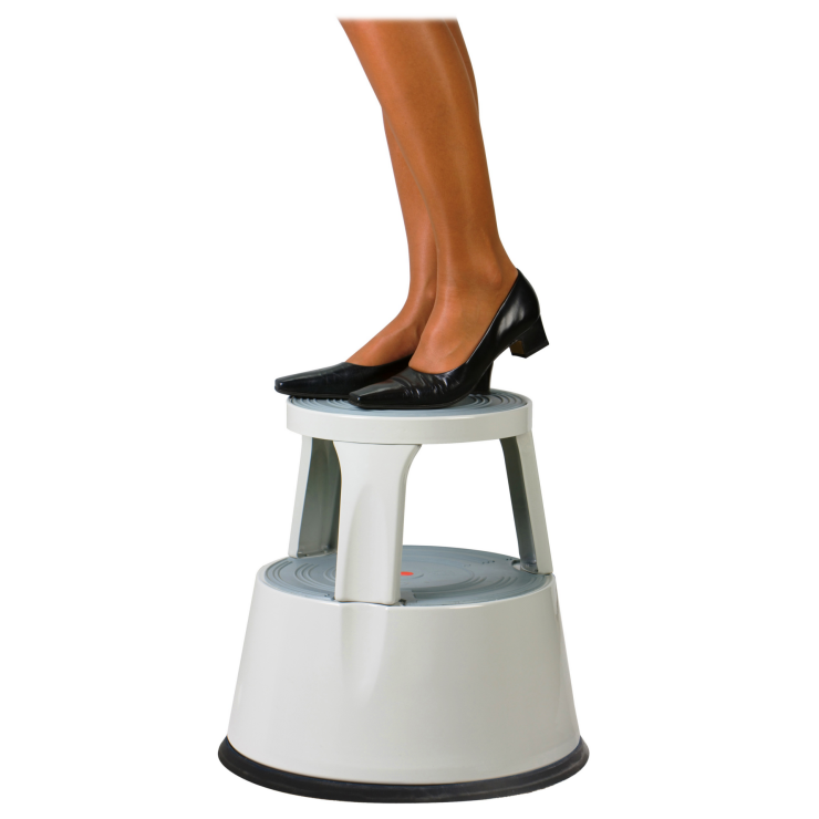 TW6000 plastic stool-step, grey - Storit