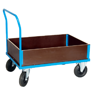 Platform trolley 800x1200mm with handle and side walls - Storit