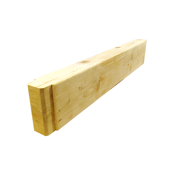 Wooden guardrail beam 200x100x1200, deep impregnated - Storit