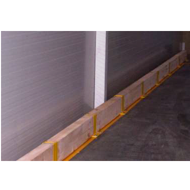 Wooden guardrail corner element L, H=200mm - Storit