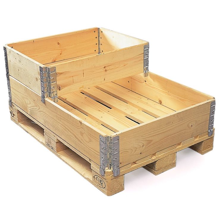 Semi-pallet collar 800x600x200mm with LM logo - Storit
