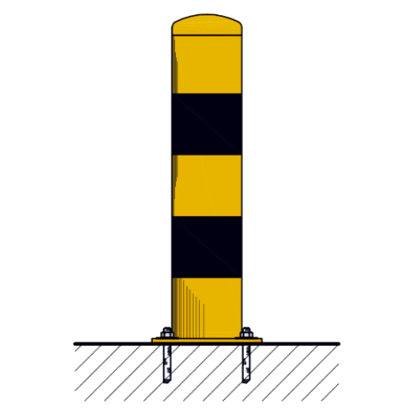 Turvapost Ø 90×1200 mm (dk) - Storit