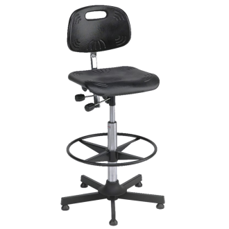 Рабочий стул Classic 630-890 мм, полиуретановая пена, с кольцом для ног - Storit