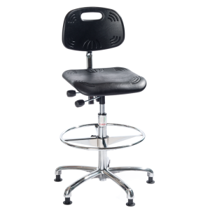 Рабочий стул Classic, 700-960 мм, полиуретановая пена, с кольцом для ног - Storit