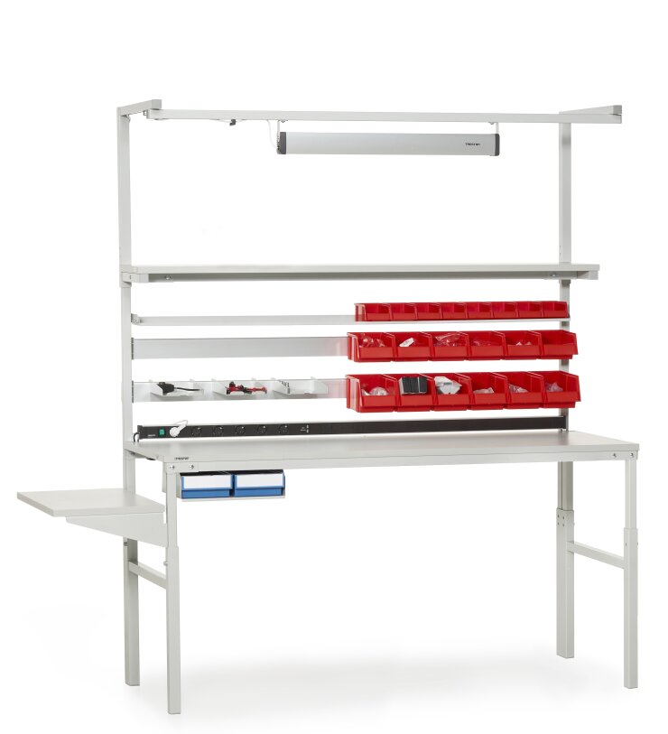 Workbench with a shelf TPH915 1500×900 mm, adjustable hight - Storit