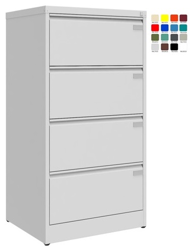 Filing cabinet Storit Szk302St 1282x775x633 mm, 2xA4, RAL7035/7035 - Storit