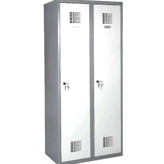 Шкаф для одежды 2×400мм, RAL7035/9010 - Storit