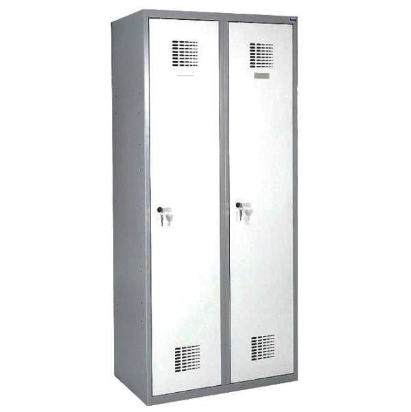 Шкаф для одежды 2×400мм, RAL7035/7035 - Storit